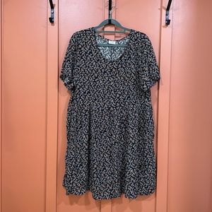 Flowy fall autumn dress